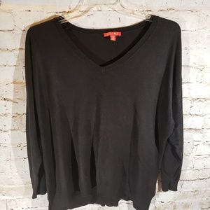 🌟Roz & Ali black 3X V neck sweater